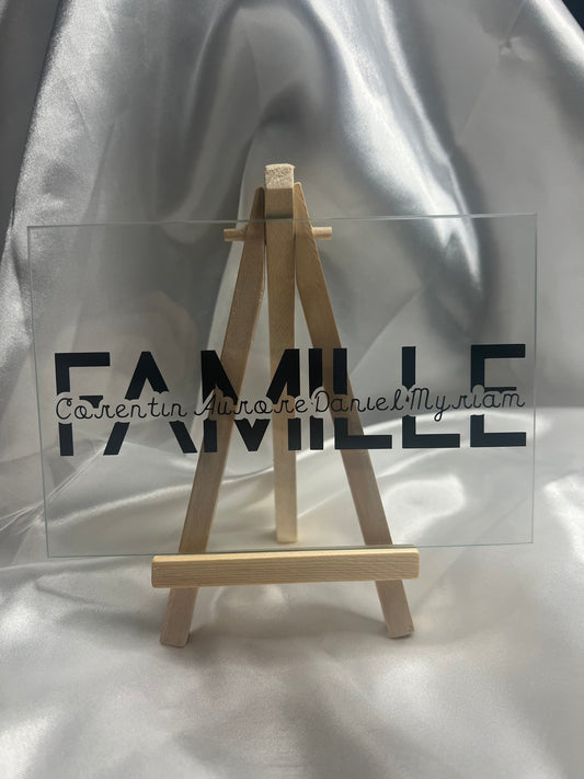 Plaque Famille 10x15 cm